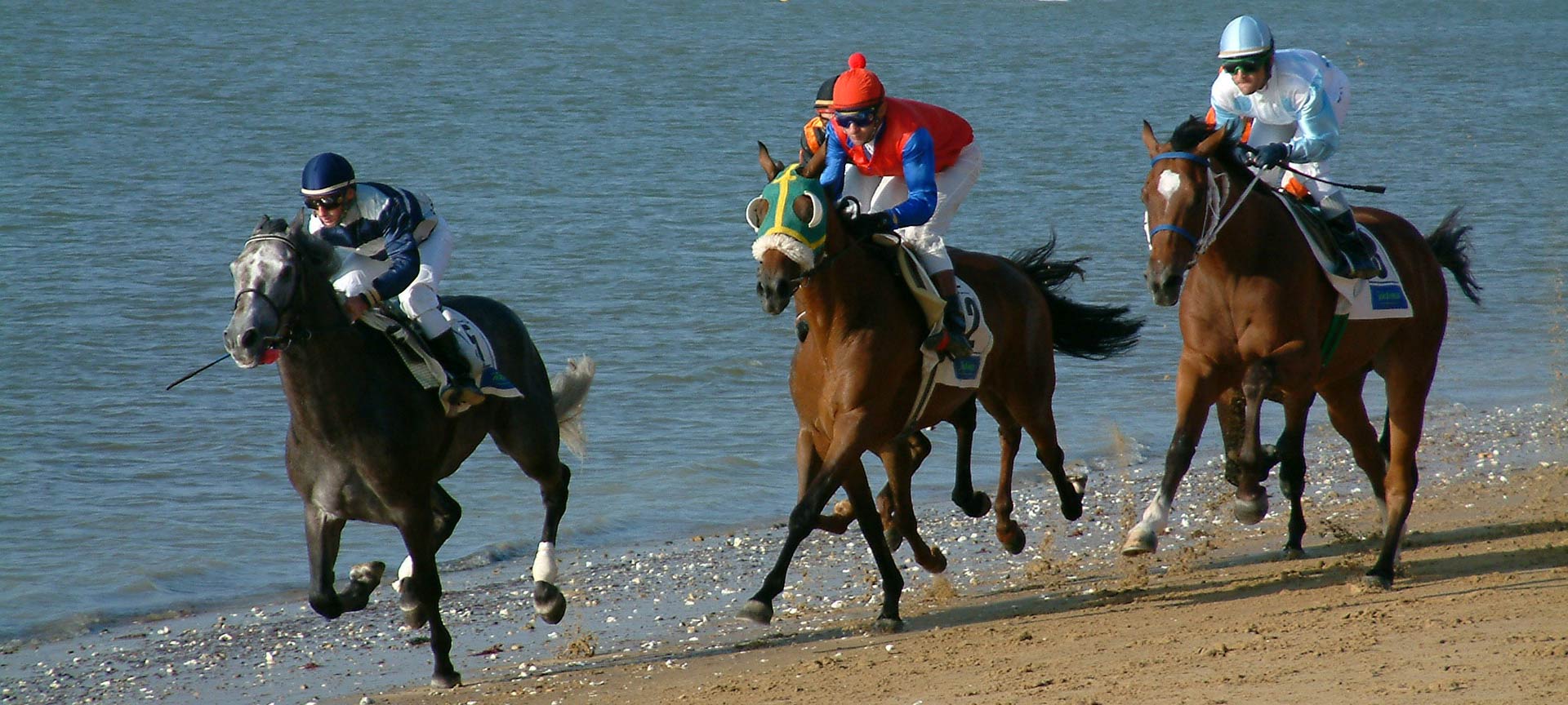 Carreras de caballos en la playa